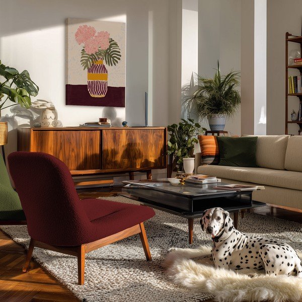 Картина 60x80 cm Striped Vase – Styler-image-1