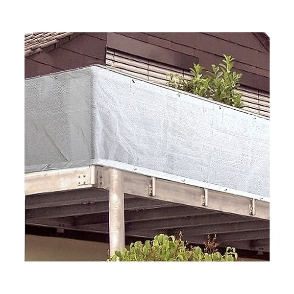 Бял пластмасов параван за балкон 500x90 cm - Garden Pleasure