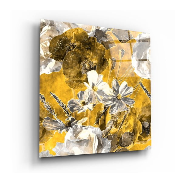 Картина върху стъкло , 40 x 40 cm Daisies - Insigne