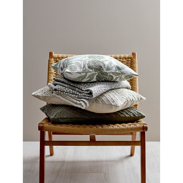 Сиво памучно одеяло Maja, 130 x 170 cm Mosaic - Södahl-image-2