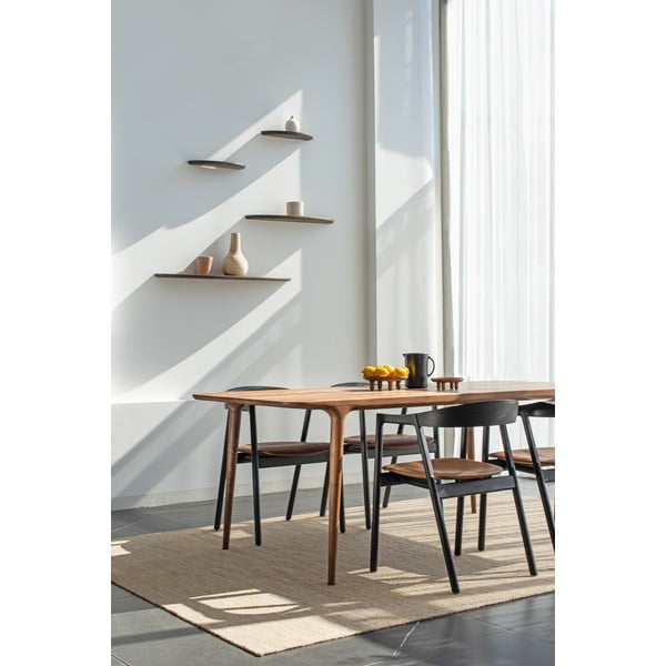 Маса за хранене от орехово дърво 90x200 cm Fawn - Gazzda-image-2