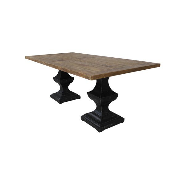 Deska stolu z neopracovaného teakového dřeva HSM collection, 210 x 100 cm-image-4