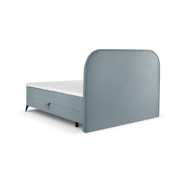 Светлосиньо боксспринг легло с място за съхранение 180x200 cm Eclipse - Cosmopolitan Design-image-3