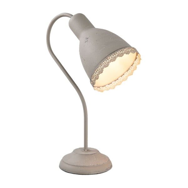 Сива настолна лампа Clayre & Eef, височина 38 cm - Clayre & Eef