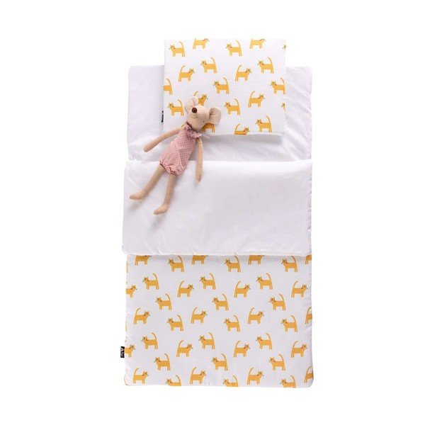 Детски спален чувал Yellow Cats - Yellow Tipi-image-1