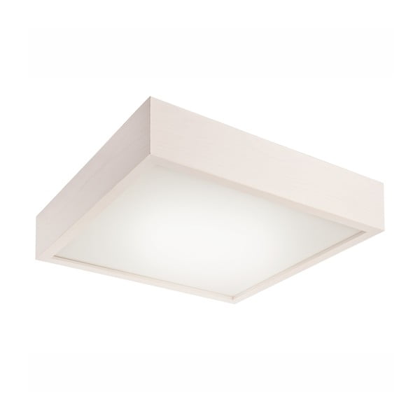Бяла квадратна лампа за таван , 37,5 x 37,5 cm Plafond - LAMKUR