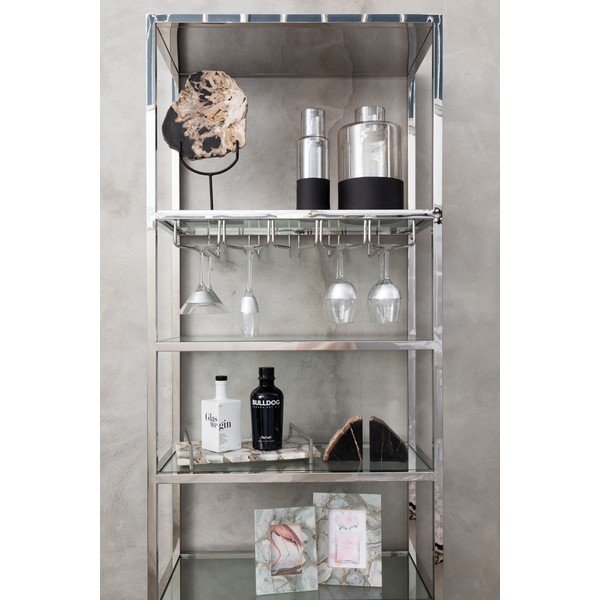 Стъклена ваза с черни детайли Cova, височина 30 cm - Premier Housewares-image-1