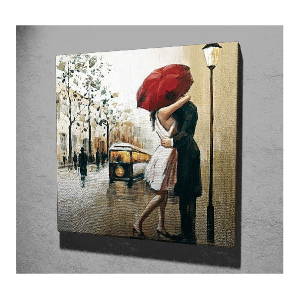 Живопис върху платно Париж, 45 x 45 cm - Wallity-image-1