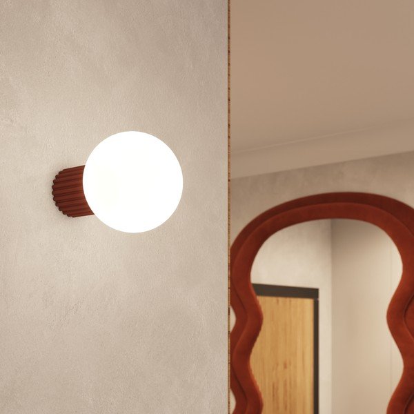 Оранжева стенна лампа ø 12 cm Orbital – Sollux-image-4