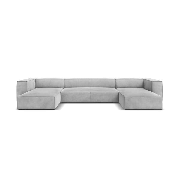 Светлосив ъглов диван (U-образен) Madame - Windsor & Co Sofas