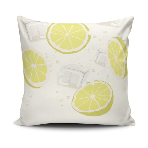 Калъфка за възглавница от памучна смес Лимони, 45 x 45 cm - Cushion Love