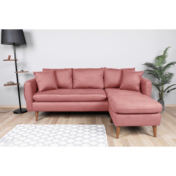 Светлорозов диван 215 cm Sofia – Balcab Home-image-1