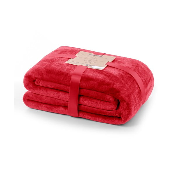 Червено одеяло от микрофибър , 200 x 220 cm Mic - DecoKing