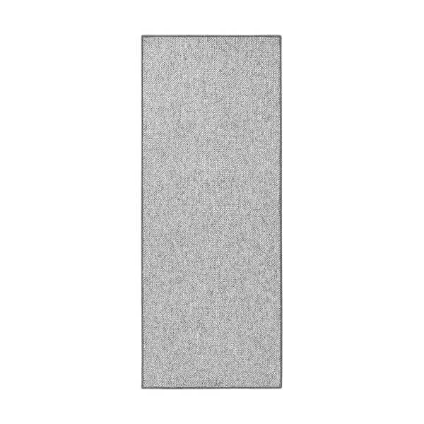 Сива пътека 80x300 cm Wolly – BT Carpet