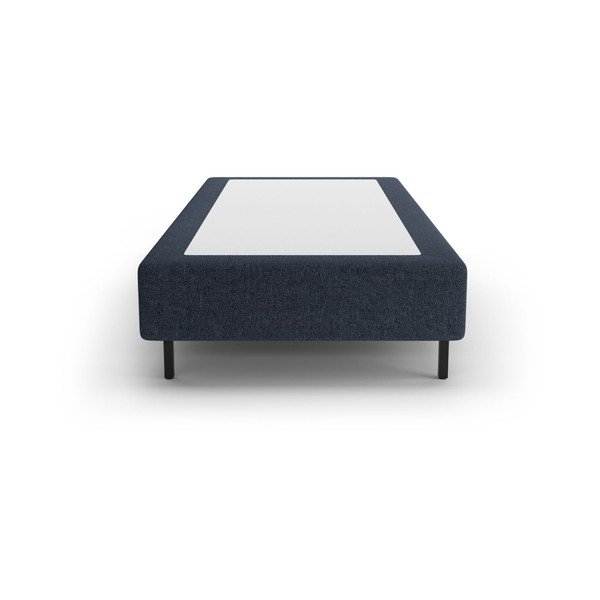 Тъмносиньо тапицирано единично легло без табла 90x200 cm Whale – Micadoni -image-2