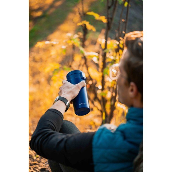 Тъмносиня термочаша за пътуване , 400 ml Fuori - Vialli Design-image-2
