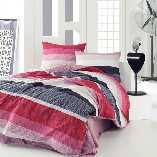 Памучно спално бельо за единично легло с чаршаф Bryant, 160 x 220 cm - Unknown