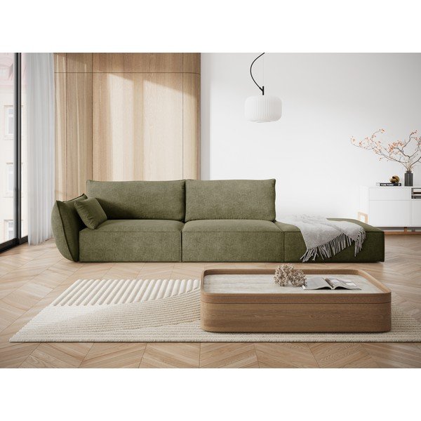 Зелен шезлонг (ляв ъгъл) Vanda – Mazzini Sofas-image-1