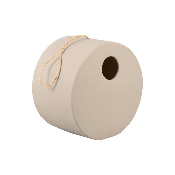 Сива керамична къщичка за птици Птица, ø 20 cm - PT LIVING