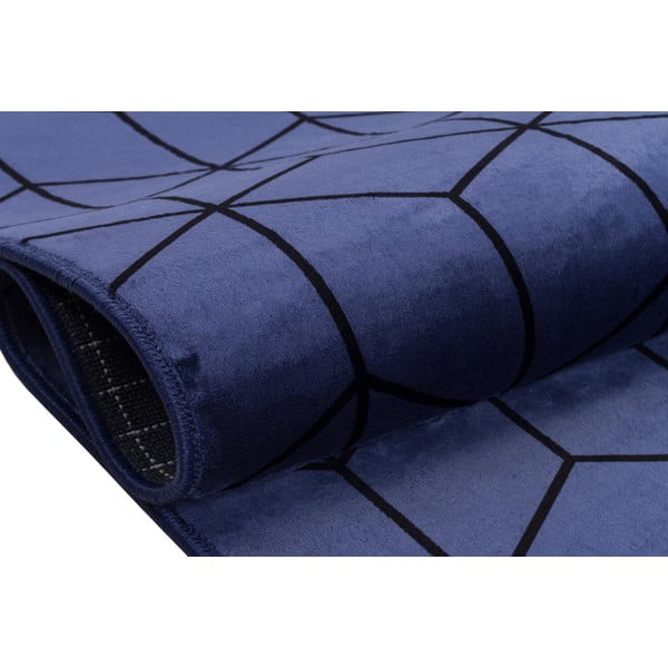 Син миещ се килим 180x120 cm - Vitaus-image-3