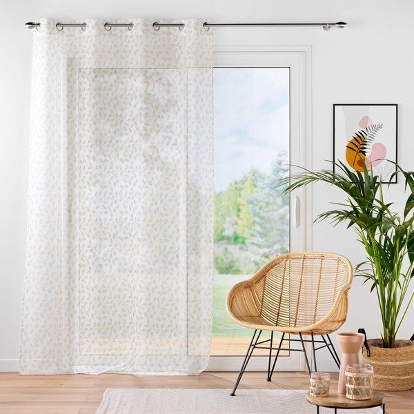 Бежова завеса 137x280 cm Farandole – douceur d'intérieur-image-2