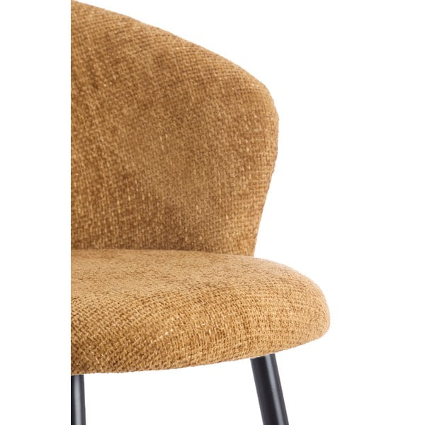 Метални трапезни столове в комплект 2 бр. в цвят жълта охра Radaja – Light & Living-image-1