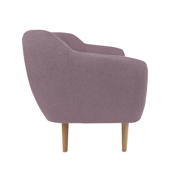 Růžová dvoumístná pohovka se světlými nohami Mazzini Sofas Sicile-image-2