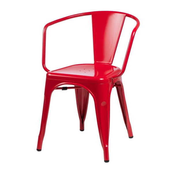Červená židle D2 Paris Arms