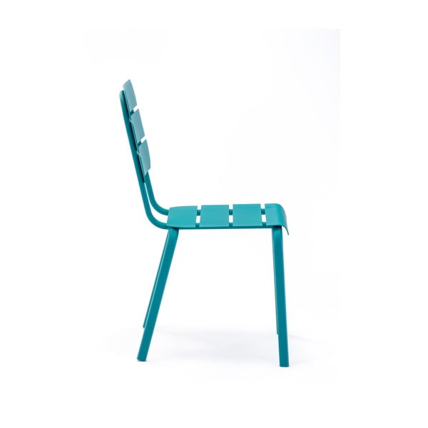 Сини градински столове в комплект от 4 бр. метални Alicante – Ezeis-image-1