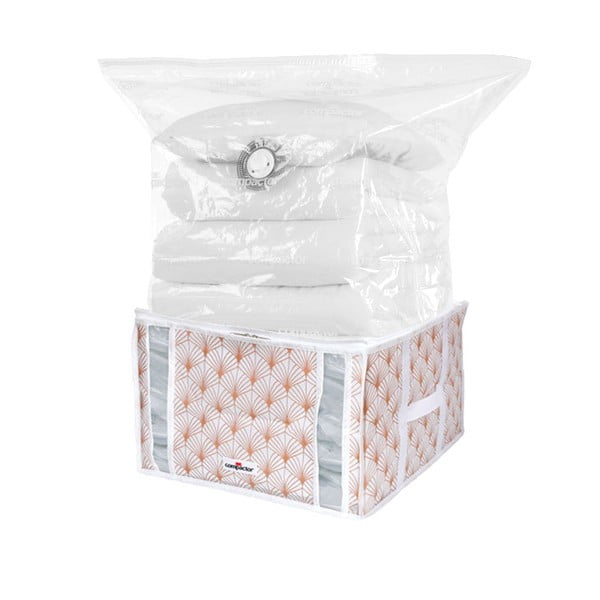 Розова вакуумна кутия за съхранение на дрехи Signature 3D Vacuum Bag, 125 л Blush - Compactor