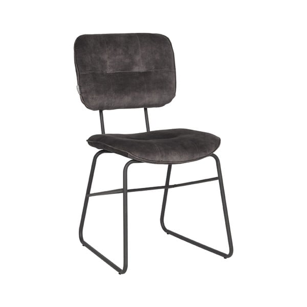 Трапезни столове от антрацитно кадифе в комплект от 2 броя Dez - LABEL51
