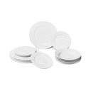 Комплект чинии от бял порцелан от 12 части Imperio - Bonami Essentials