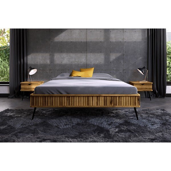 Дъбово двойно легло 160x200 cm Kula - The Beds-image-1