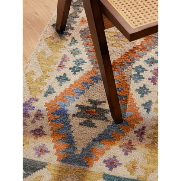 Двустранна ръчно изработена вълнена пътека 60x190 cm Kamal Oasis – Nouristan-image-3