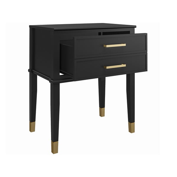 Черно нощно шкафче Westerleigh – CosmoLiving by Cosmopolitan-image-4