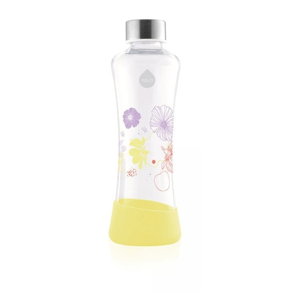 Жълта бутилка от боросиликатно стъкло Daisy, 550 ml Flowerhead - Equa