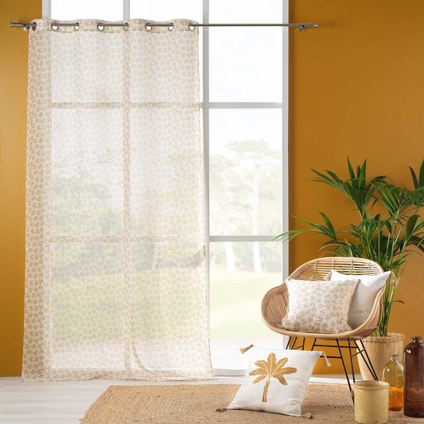 Жълто-бяла завеса 140x240 cm Maddy – douceur d'intérieur-image-2