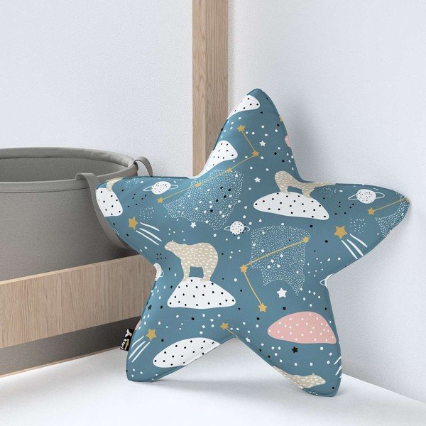 Детска възглавница Lucky Star – Yellow Tipi-image-1