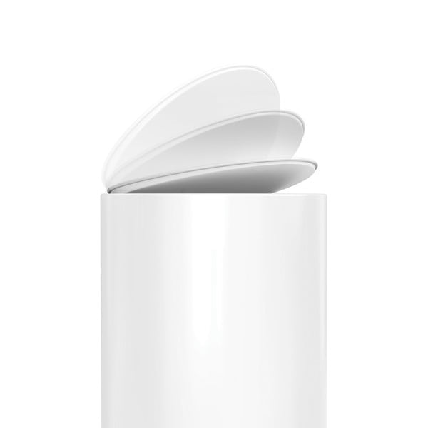 Бяло метално кошче за боклук с педал 6 l – simplehuman-image-4