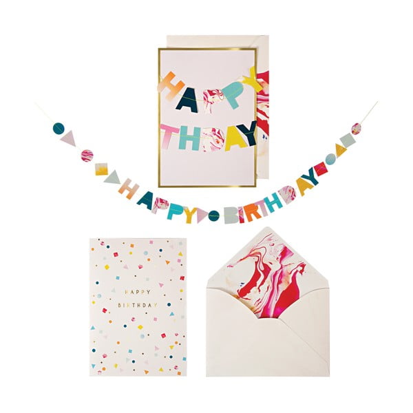 Картичка Marble Birthday – Meri Meri