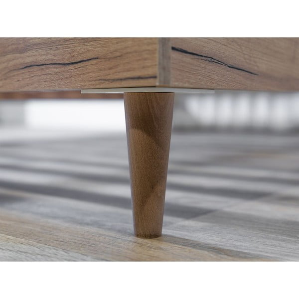 Светлосиво/естествено двойно легло с решетка 180x200 cm Oceane - Bobochic Paris-image-3