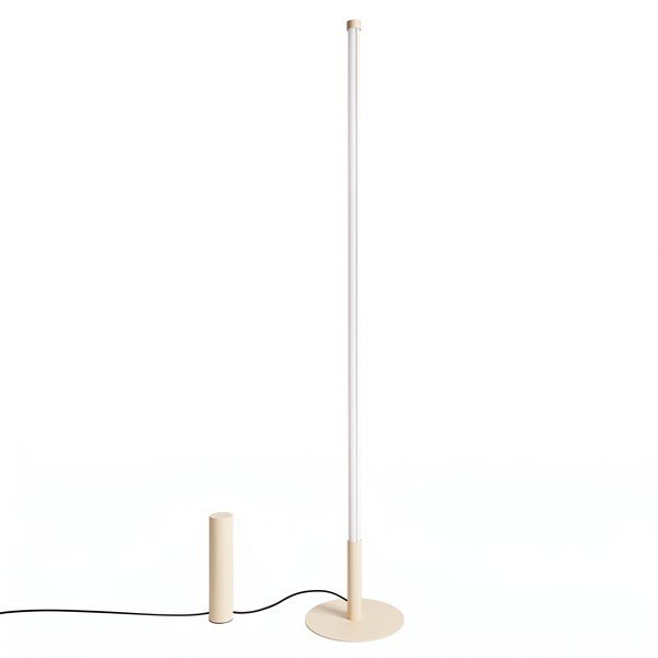 Бежова метална LED подова лампа (височина 150 cm) TRANG – Thoro