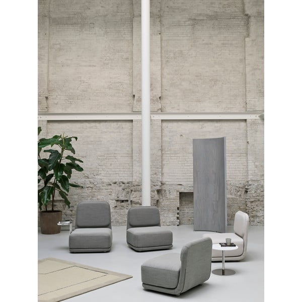 Оранжев фотьойл с бяла метална маса Ниска + странична маса Standby - Softline-image-4