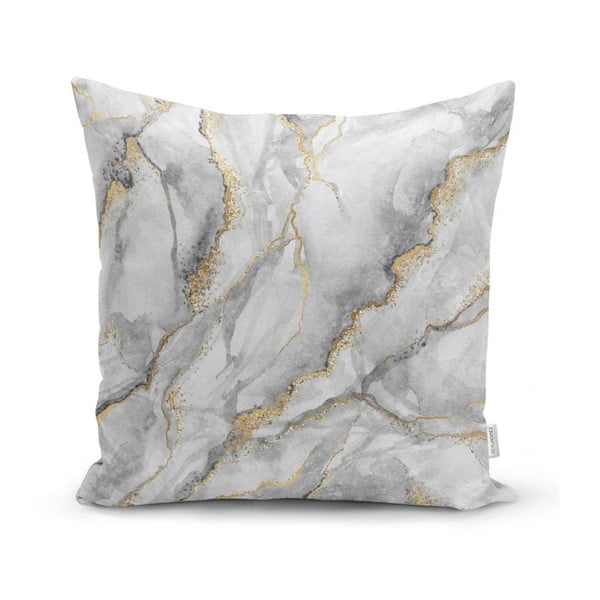 Калъфка за възглавница "Мрамор с намек за злато", 45 x 45 cm - Minimalist Cushion Covers