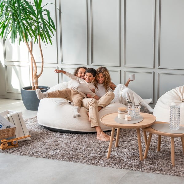 Светлосив пуф от букле Om 135 – SLOWDOWN-image-1