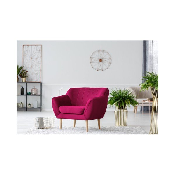 Růžové křeslo Mazzini Sofas Benito-image-2