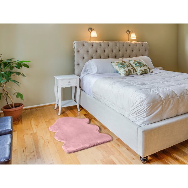 Розов килим Fox Liso, 60 x 90 cm - Universal-image-1