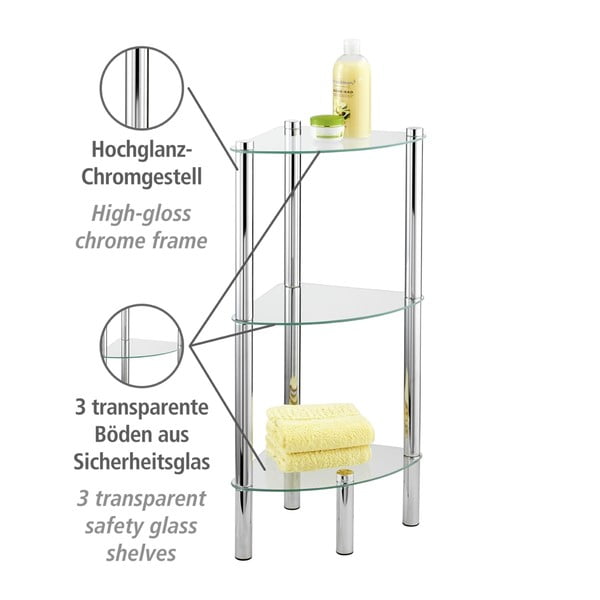 Ъглов рафт с 3 отделения Ъглов Yago - Wenko-image-2