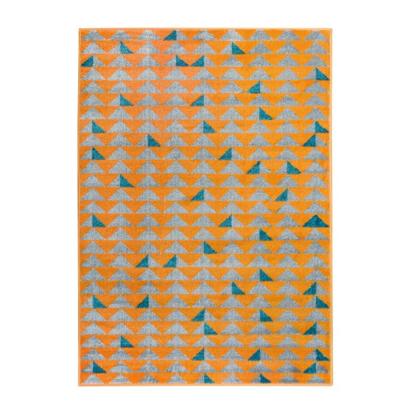 Оранжев и сив килим Монреал, 133 x 190 cm - Mazzini Sofas