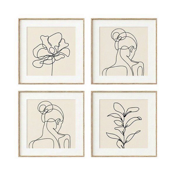 Картини в комплект от 4 бр. 30x30 cm  